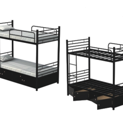 Bunk bed with locker